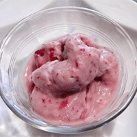 Strawberry White Bean Ice Cream