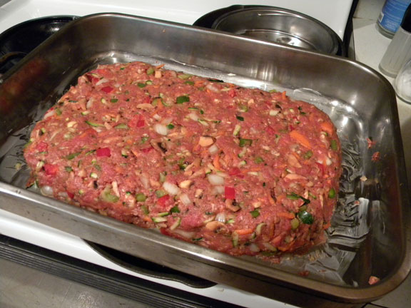 Meatloaf Before Going Into the Oven