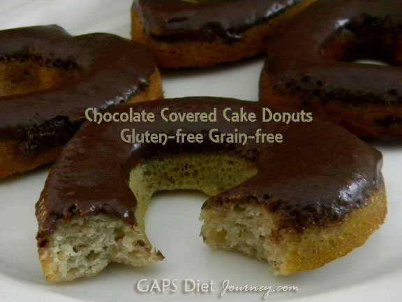 Chocolate Covered Doughnuts Grain Free Gluten Free GAPS Friendly Coconut Flour