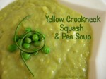 Yellow Crookneck Squash and Pea Soup