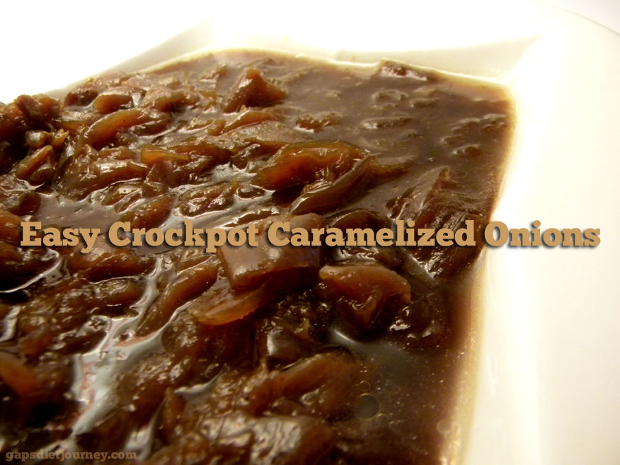 Easy Crockpot Caramelized Onions