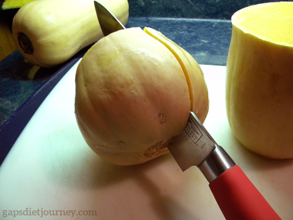 Cutting Butternut Squash Safely