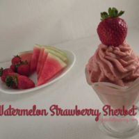 Watermelon Strawberry Sherbet